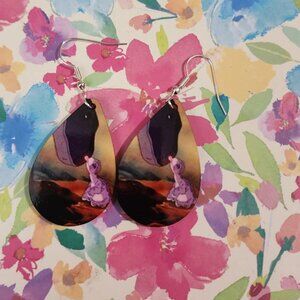 Land Before Time Earrings: Hypoallergenic